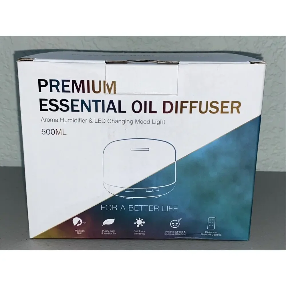 Premium Essential Oil Diffuser Aroma Humidifier LED Light with Remote Control